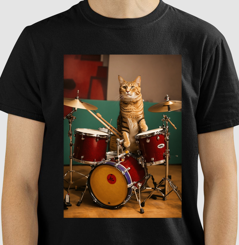  O gato com A bateria