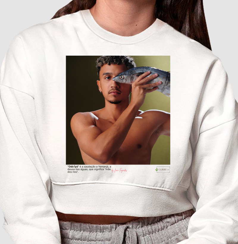 Cropped Moletom - COLAB - Iemanjá - Olhos - by Jove Fagundes