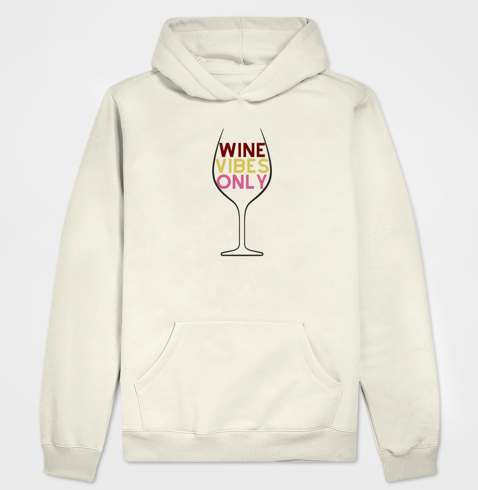 Wine Vibes Only na taça