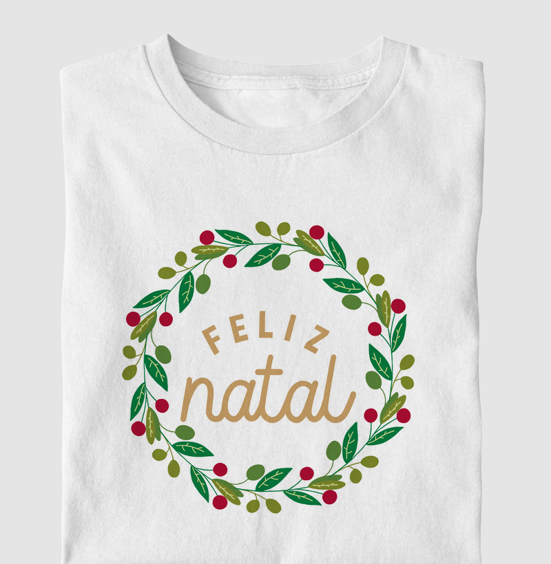 Camiseta Feliz Natal - Coleção Natal 2024