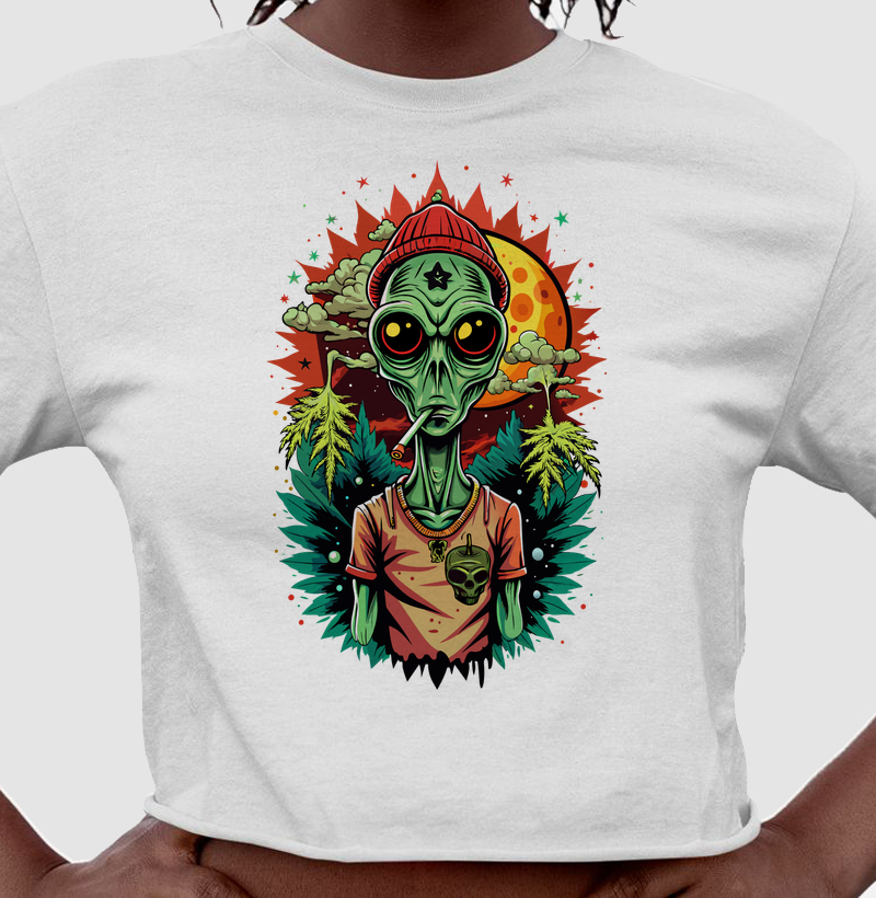 Cropped Alien Stoner