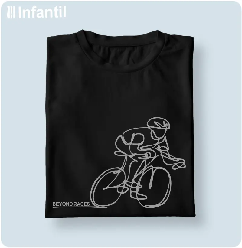 Camisa Infantil Bike Desenho