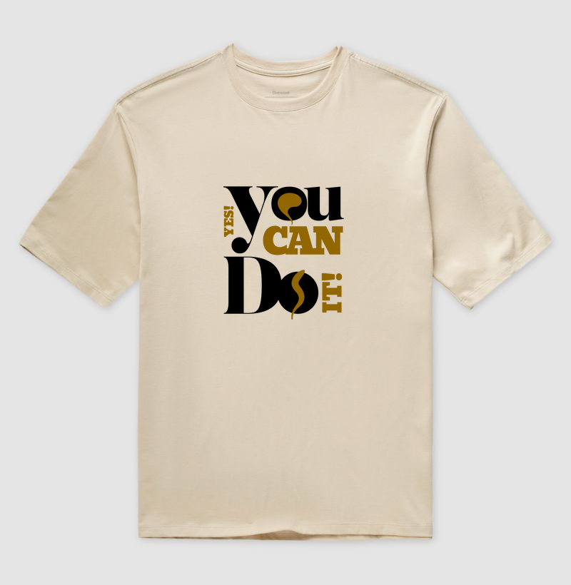 Sim! Você Consegue: Camiseta Oversized - Vista Sua Força Interior