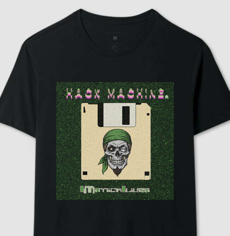 Camiseta Hack Machine – Mitnick Lives / Hacker Lendário / HackTribes™