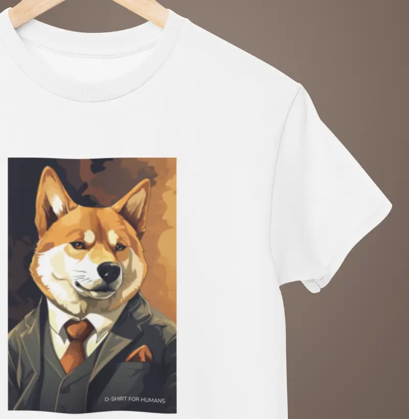 o akita de terno