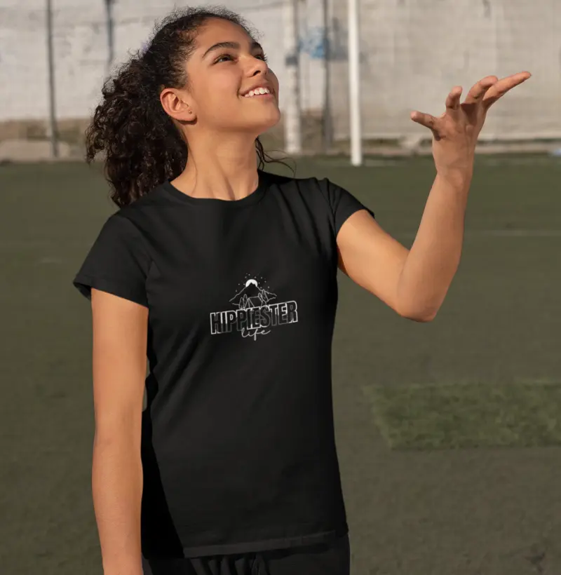T SHIRT Feminina Hippiester Life Preta