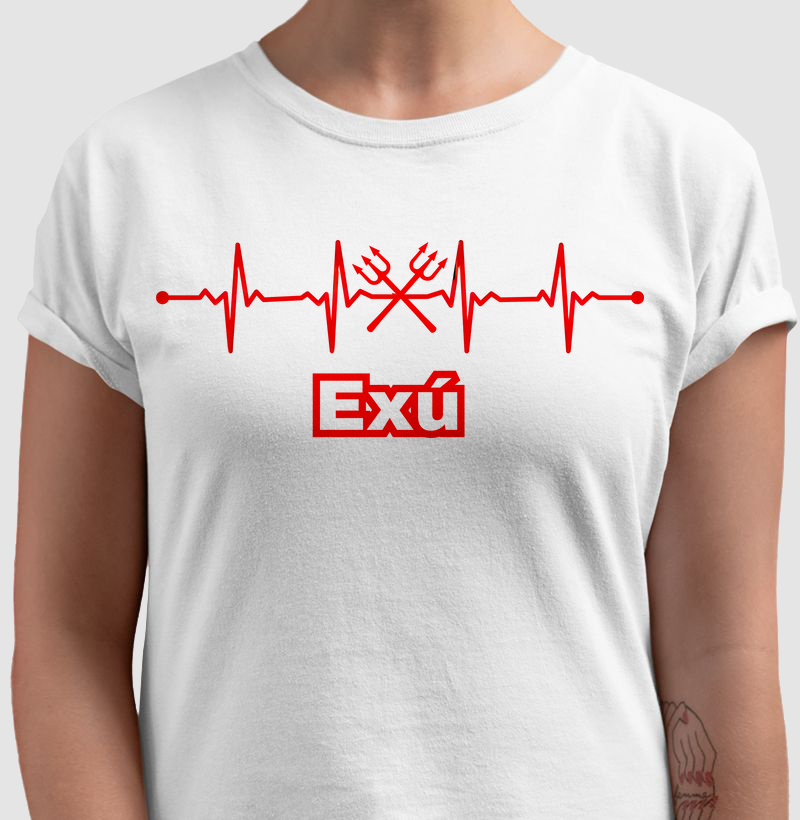 Camiseta Frequência de Exú para abrir seus caminhos 100% Algodão