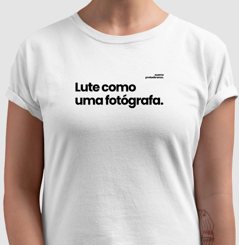 Lute como uma fotógrafa.