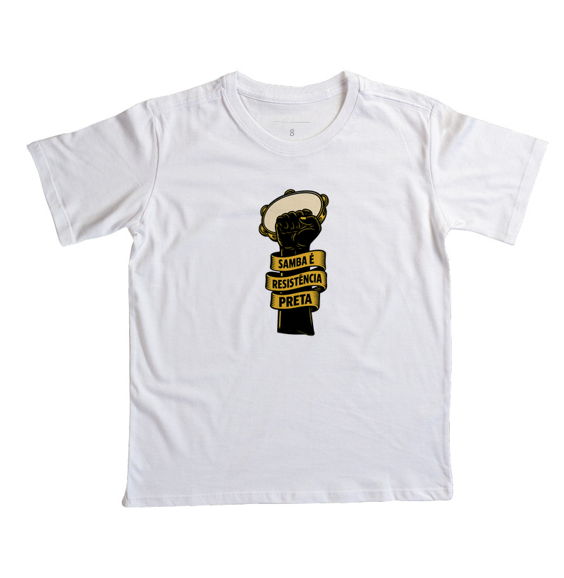 Camiseta Original Samba é Resistência Preta