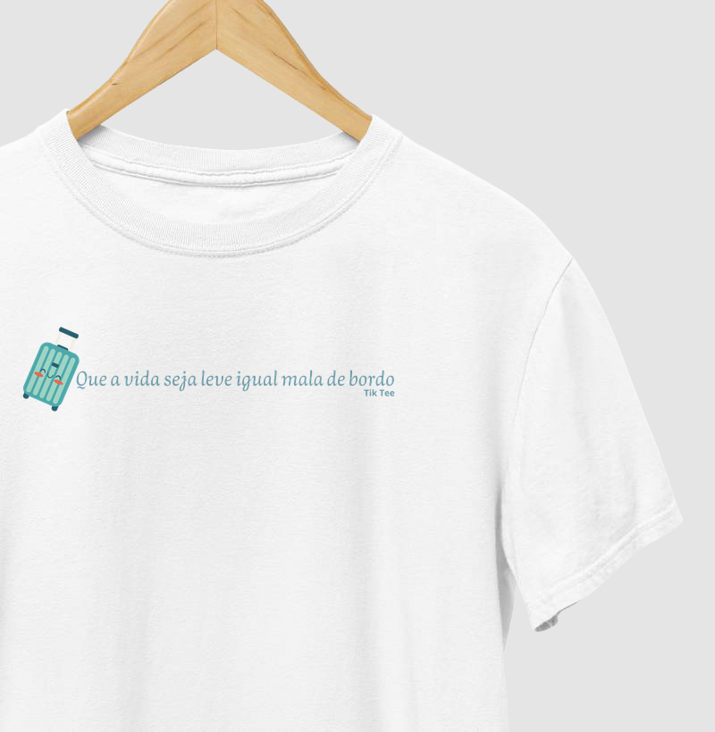 Que a vida seja leve igual mala de bordo