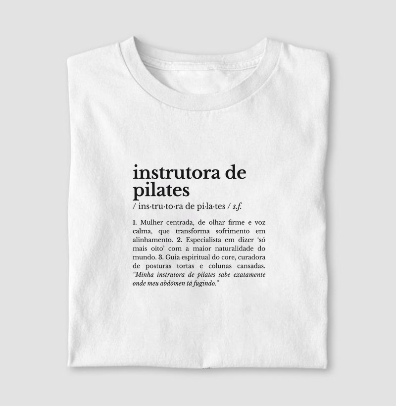 instrutora de pilates – substantivo feminino