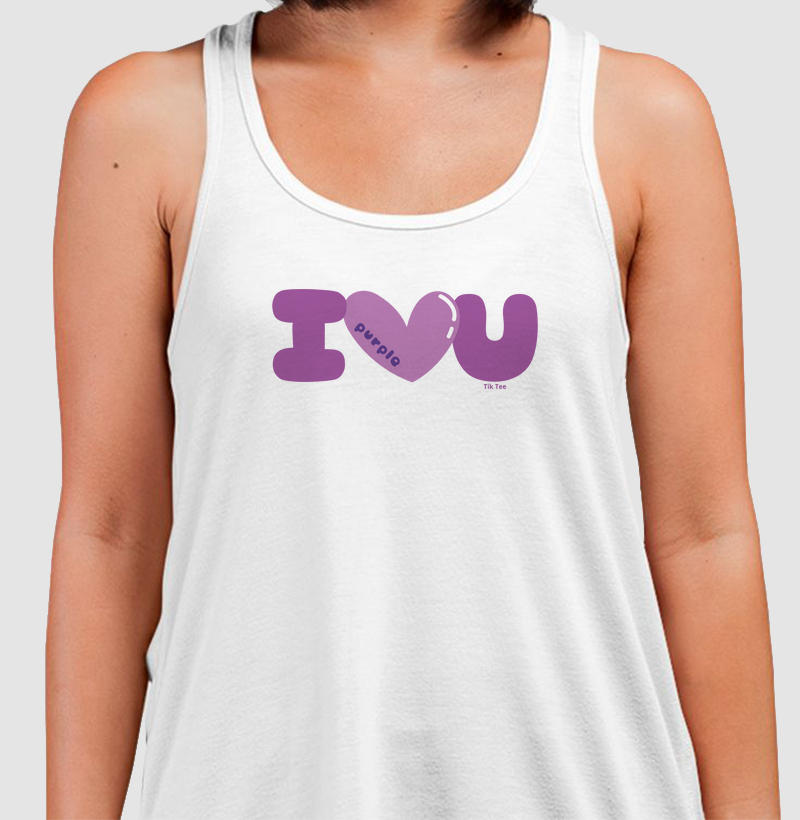 I purple U