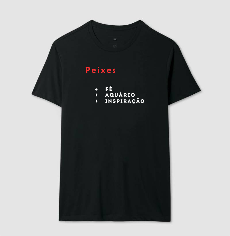 Camiseta Peixes — Fé • Aquário • Inspiração