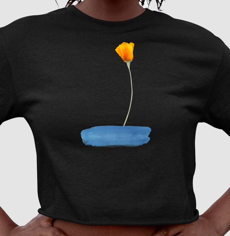 Flor em Aquarela Amarela