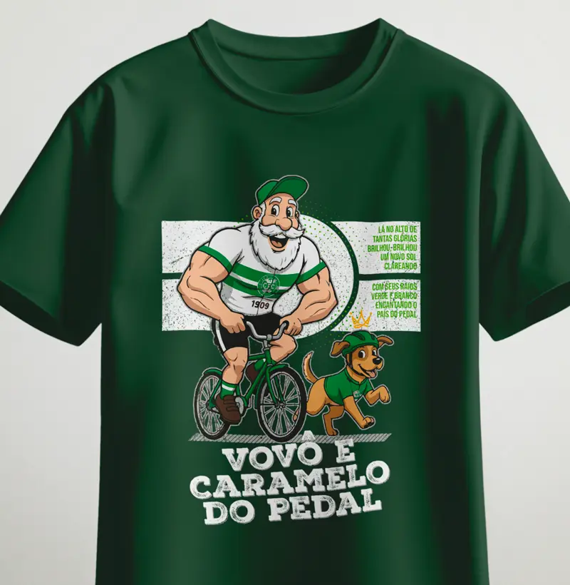 Vovô e caramelo do pedal