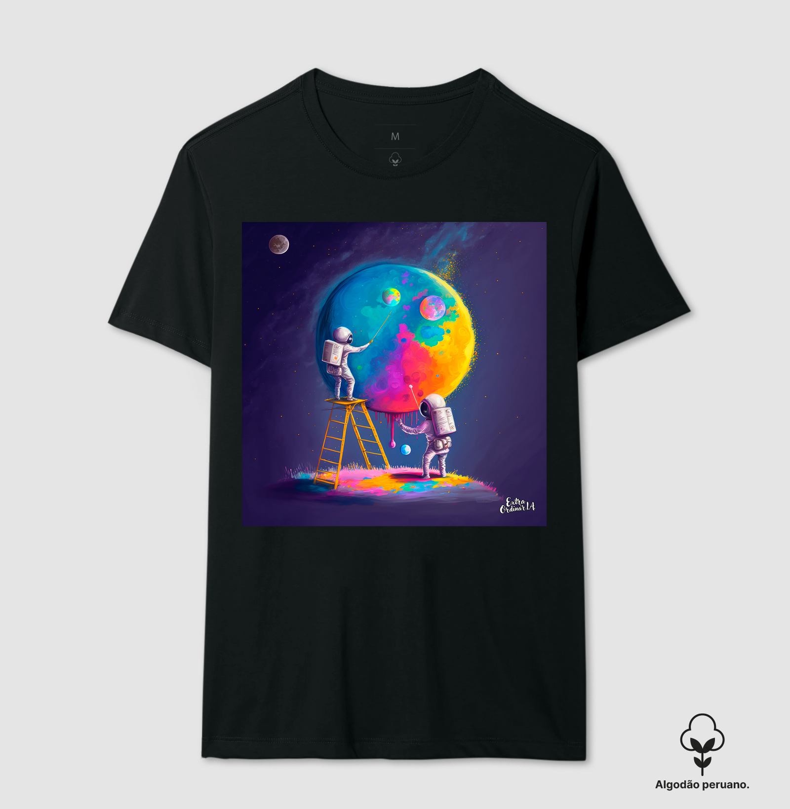 Astronautas Pintando a Lua 