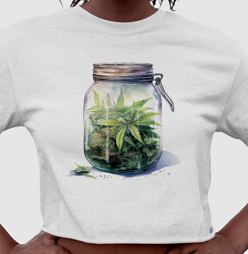 Cropped Green Jar
