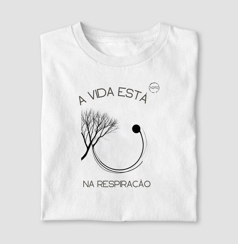 Camiseta KIRI - A Vida está na Respiração - Min