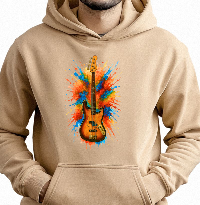 Moletom para Baixista – Design Realista 