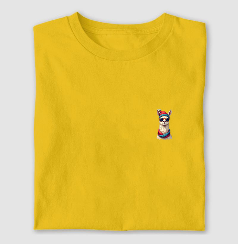 Camiseta Machu Picchu e a Mini Lhama