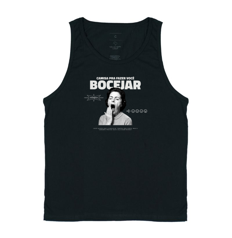 Camisa pra fazer você bocejar