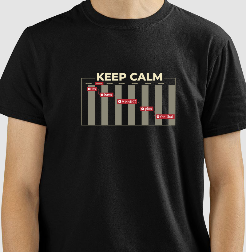 Keep Calm - We have a project plan - dark 
