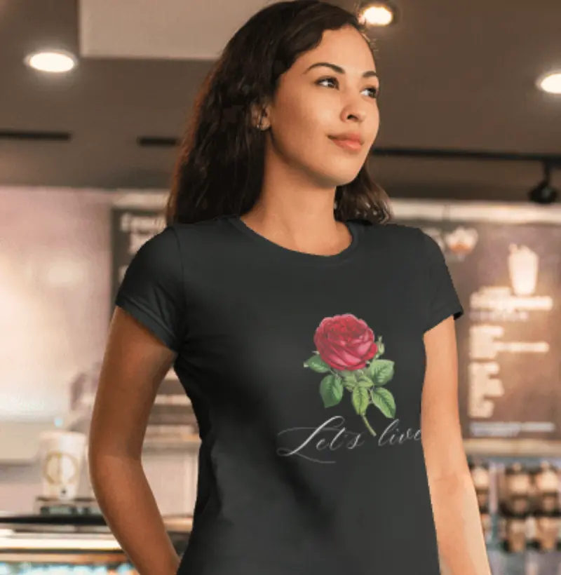 Camiseta Feminina Fashion Let´s Live