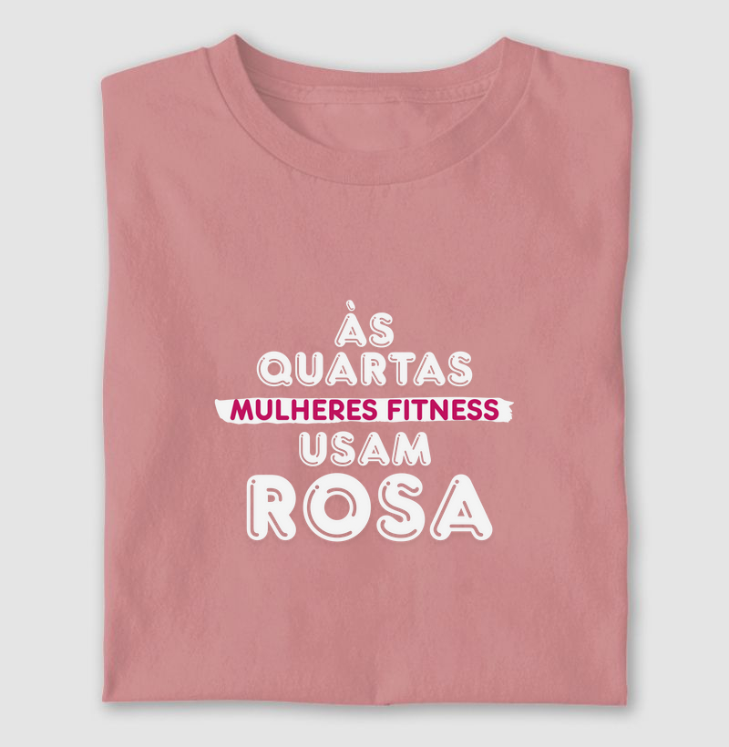 Às Quartas Mulheres Fitness Usam Rosa