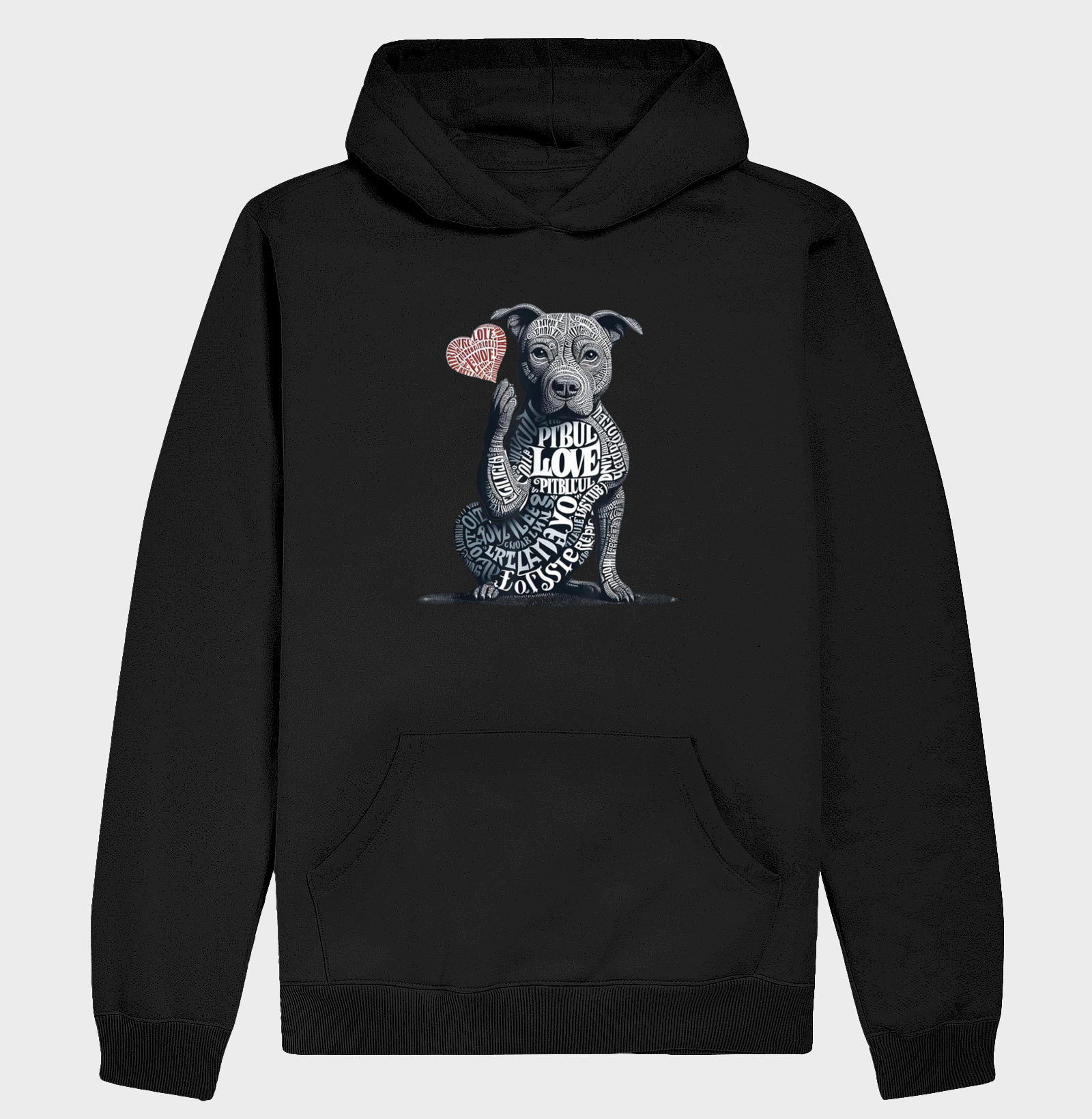 Pit bull love coração