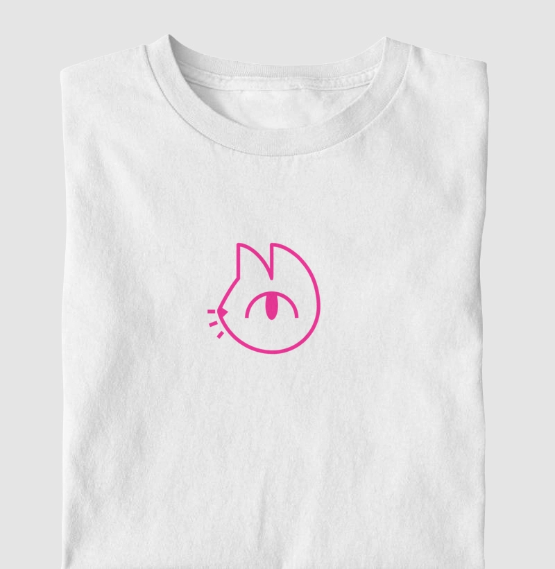 Camiseta Básica Gatoon Rosa Central