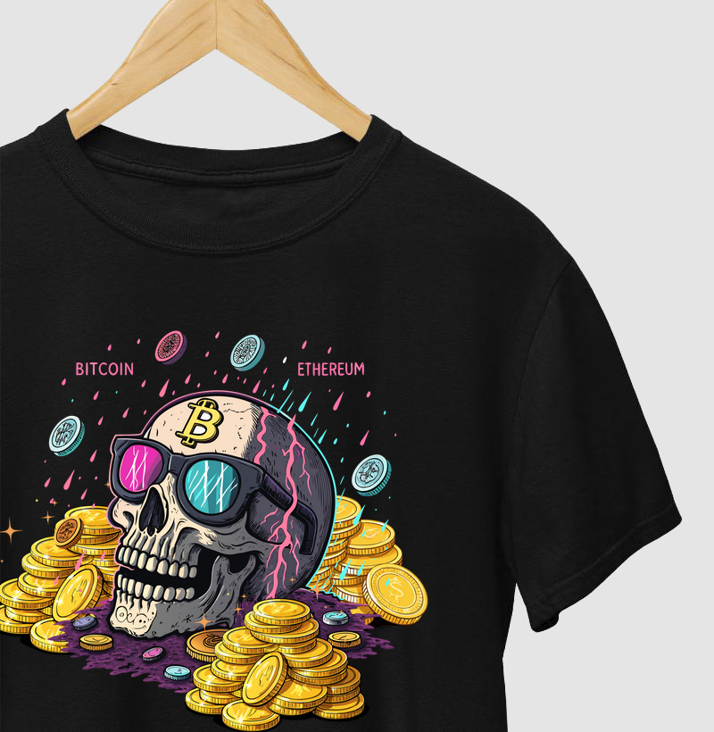 Cripto Skull — Bitcoin e Ethereum no Drip