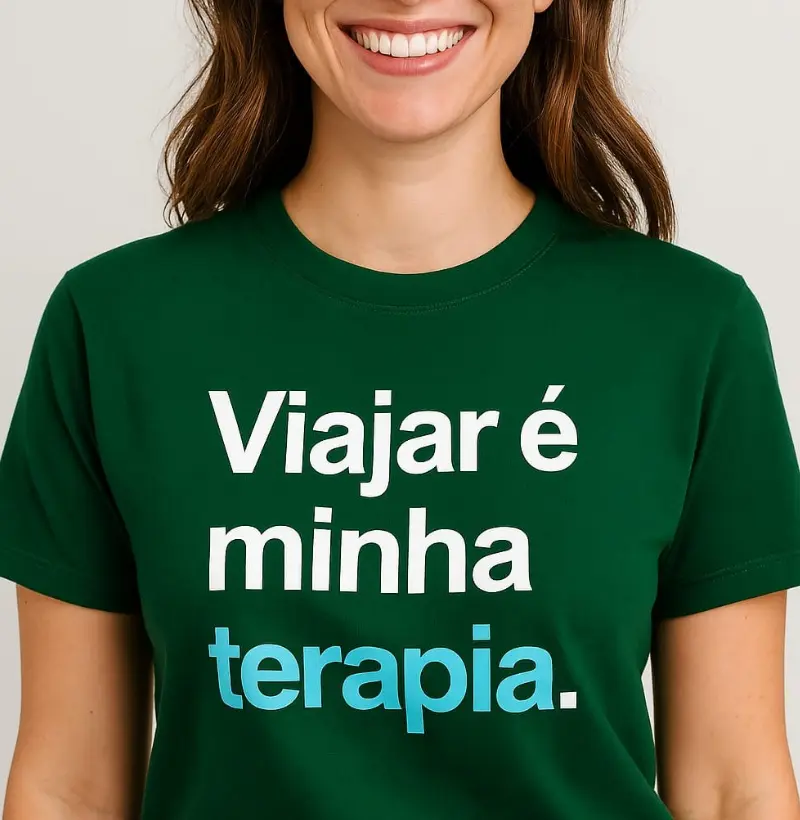 Viajar é minha terapia