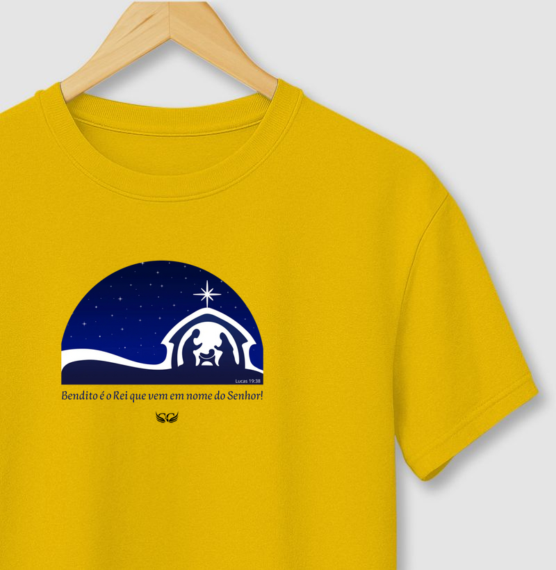 Camiseta Natal Bendito o Rei que vem em nome do Senhor