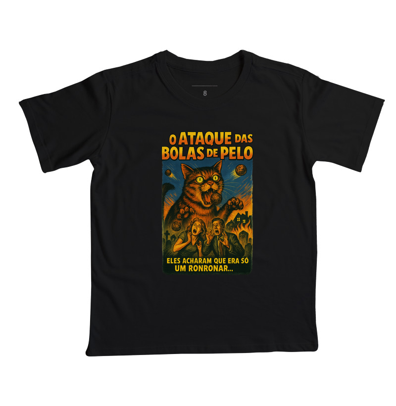 Camiseta Ataque das Bolas de Pelo