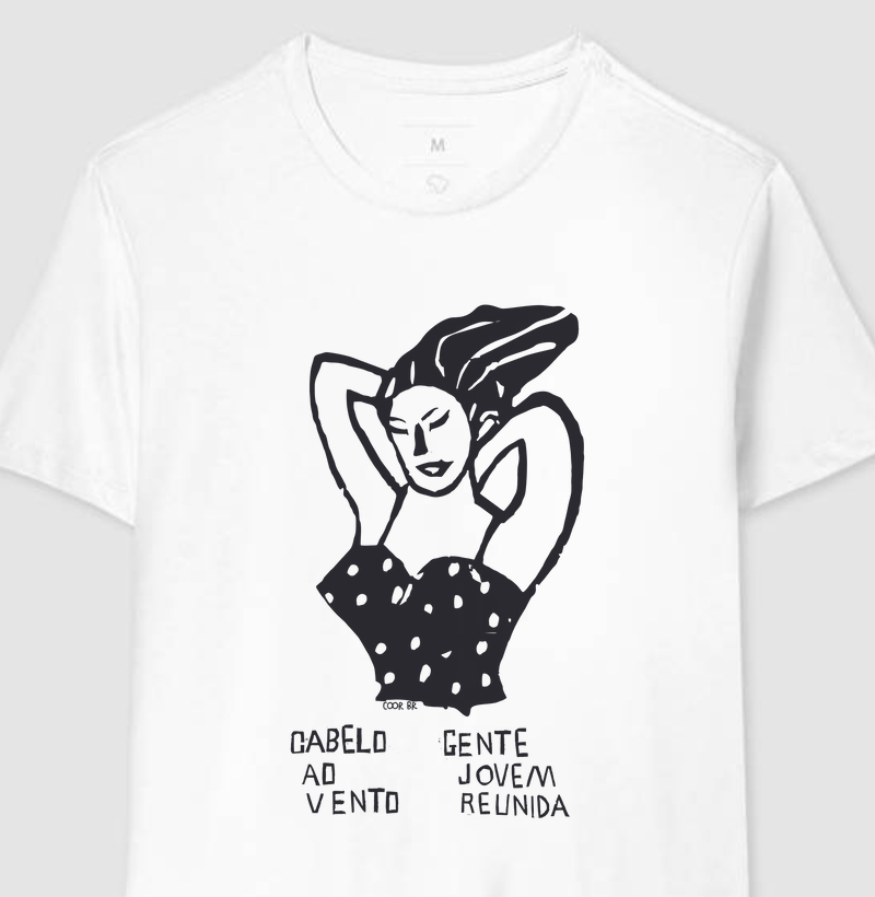 Camiseta Cabelo ao Vento...