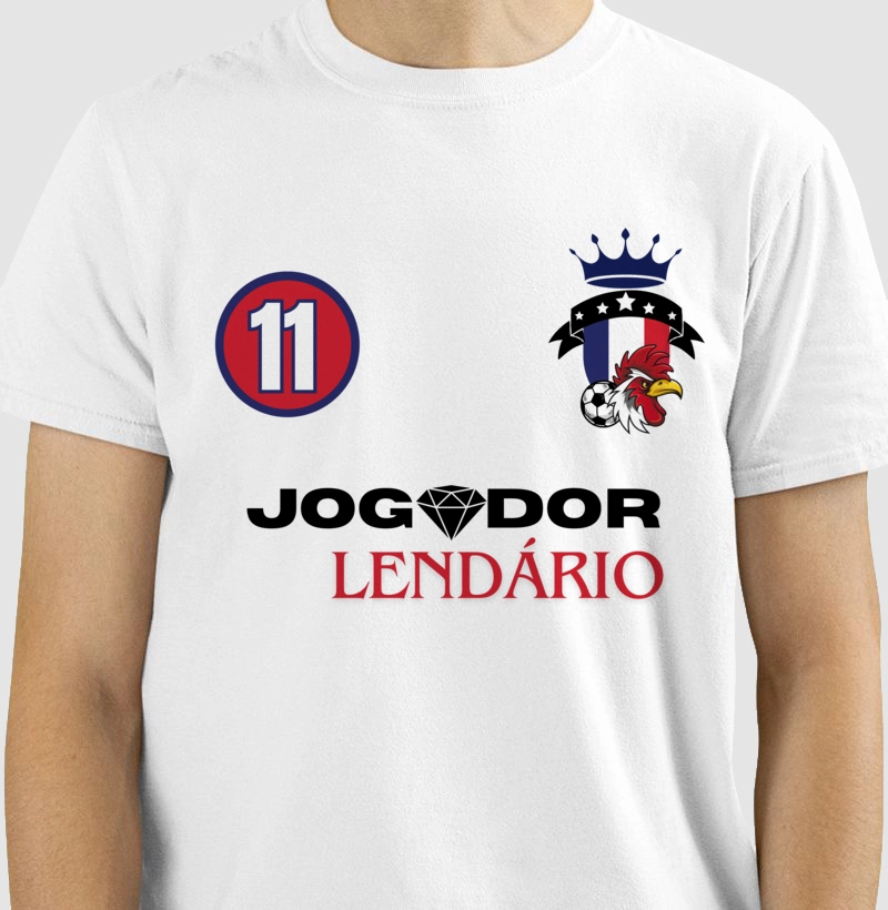 camiseta jogador lendário 11