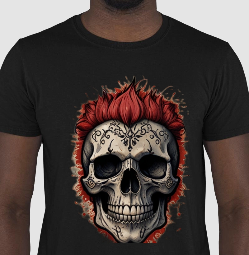 T-SHIRT - CAMISETA - CAVEIRA