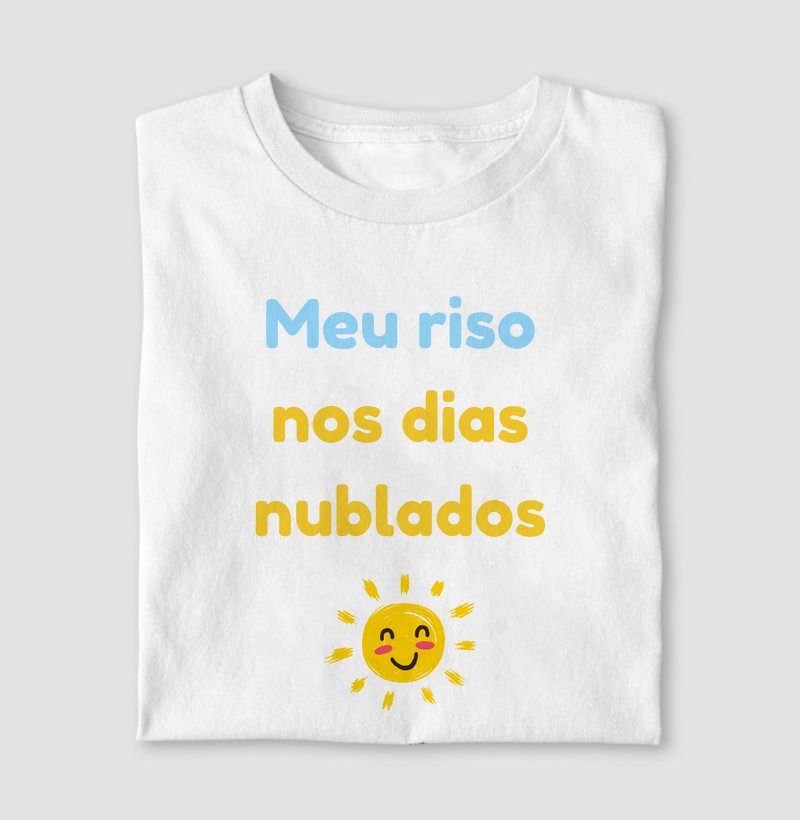 Serenidade a Dois - Camiseta Riso dos Dias Nublados