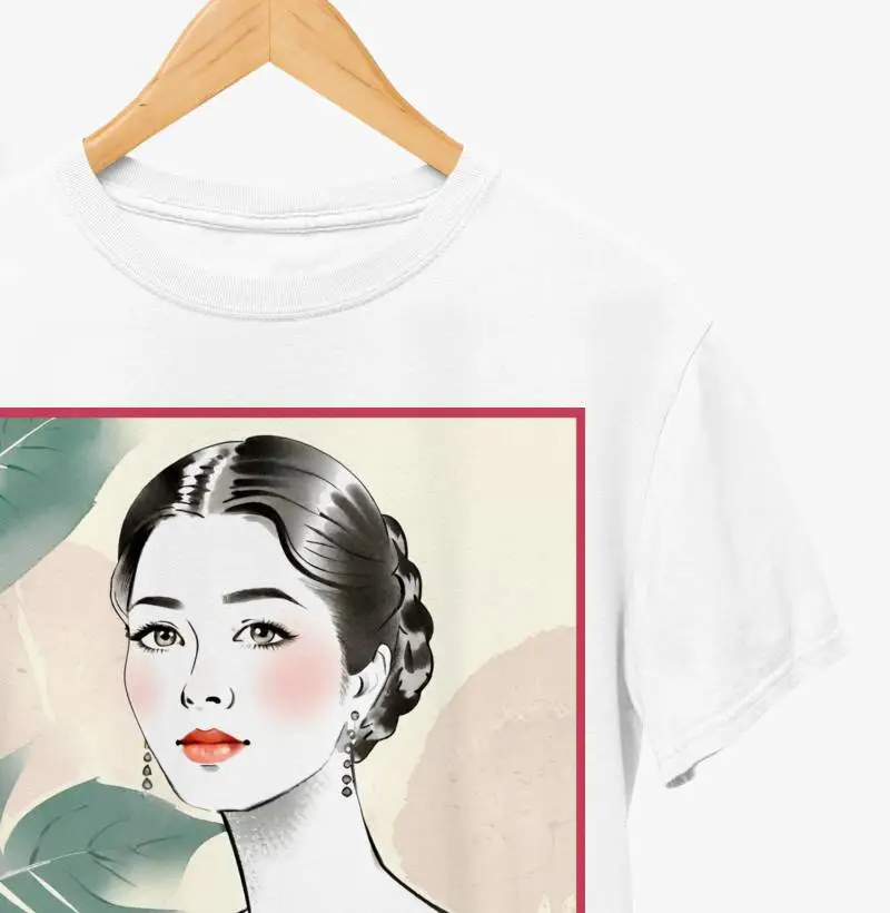 Camiseta Mulher entre as folhas - B t-shirts