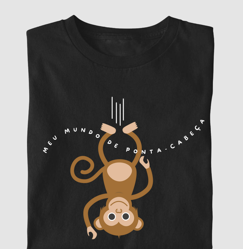 Camiseta Meu mundo de ponta cabeça