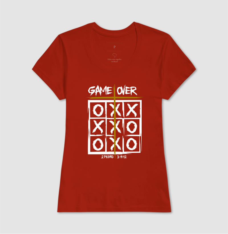Camiseta Feminina Game Over