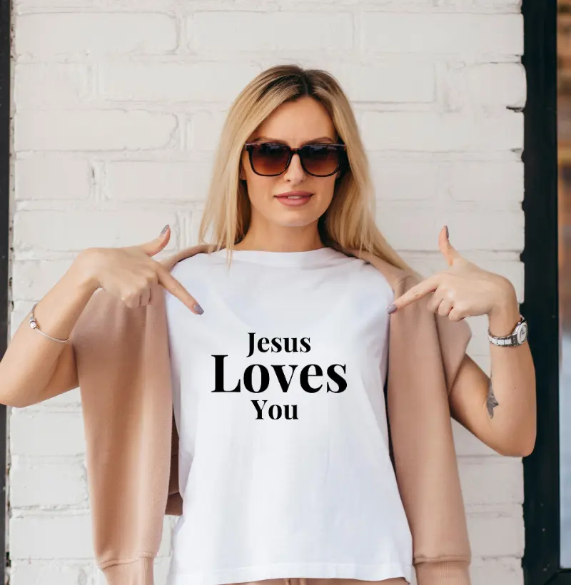 Camisa Branca Jesus Love You