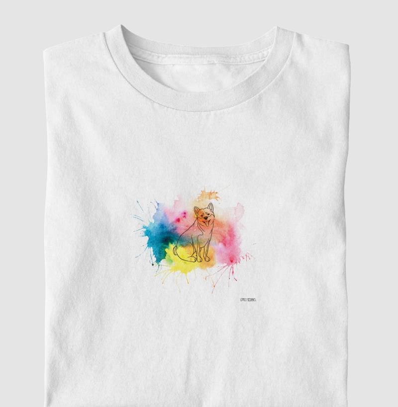 Shiba Inu aquarela