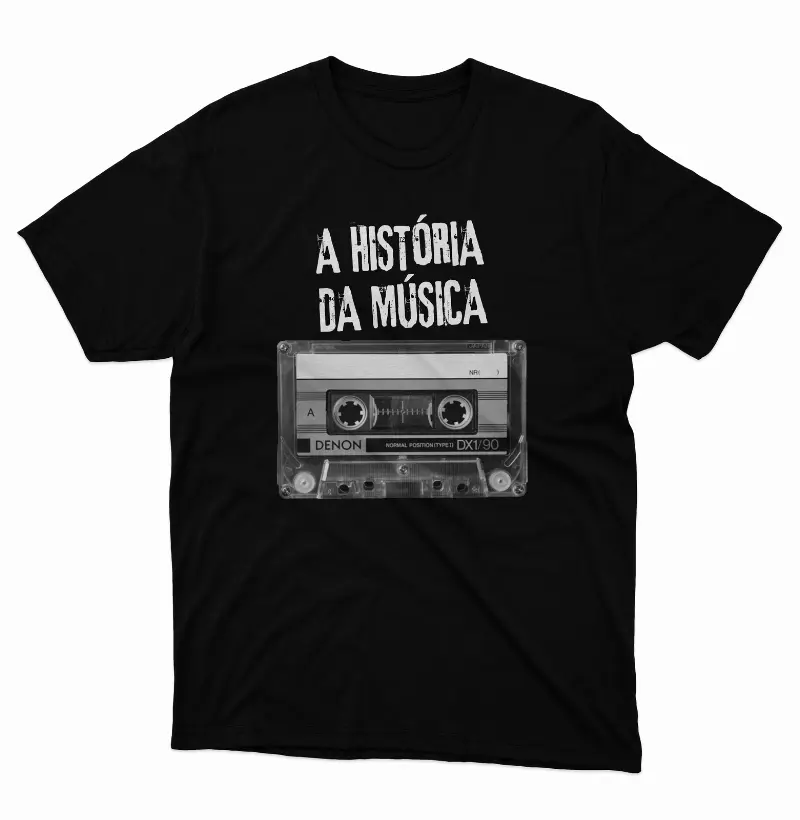 Camiseta A História da Música.