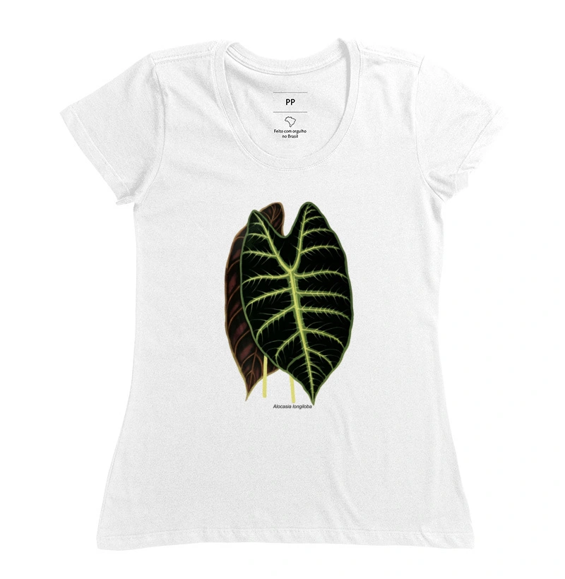 Baby Look Alocasia longiloba t-shirt