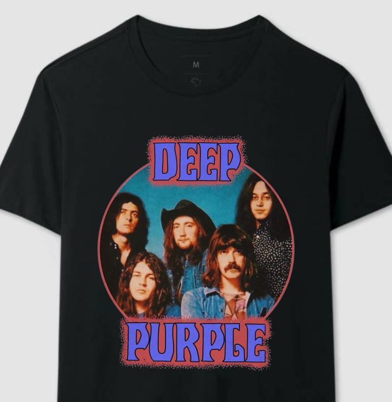 Camiseta Deep Purple - Integrantes