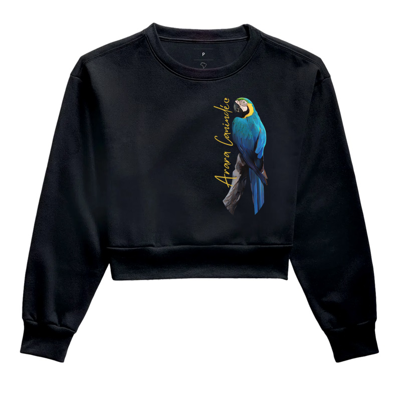 Cropped Moletom - Arara Canindé