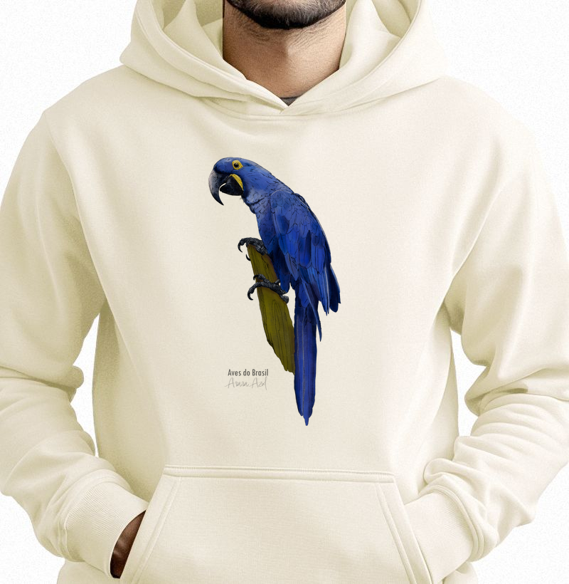 Aves do Brasil II - Arara Azul - Moletom