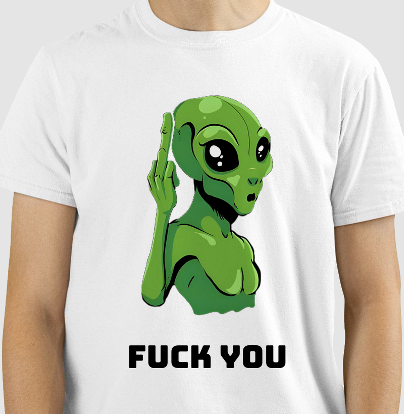 Alien Fuck you Middle Finger
