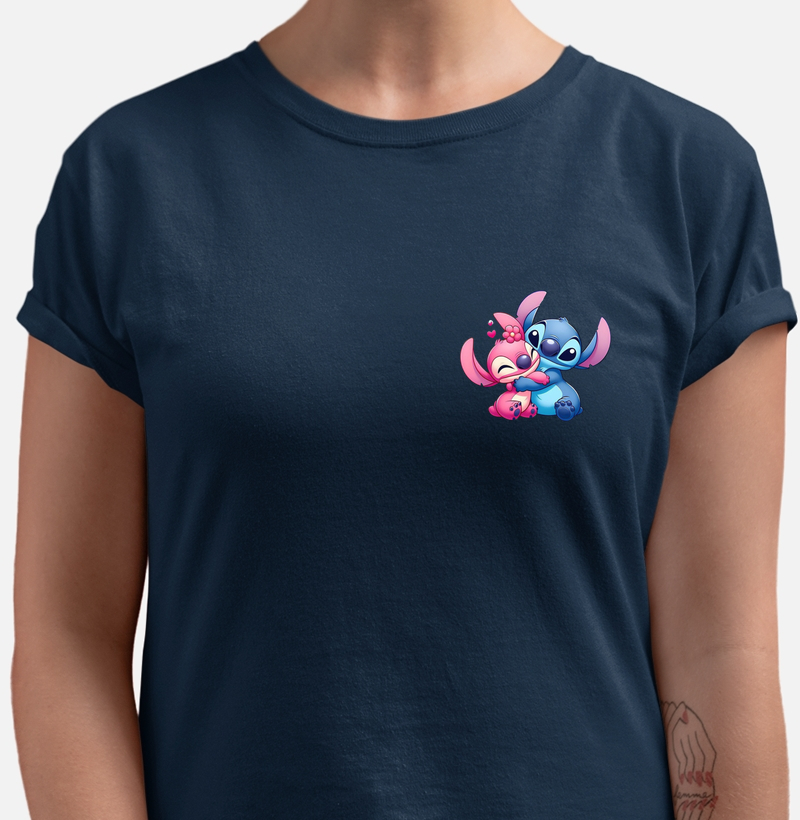 Camiseta Stitch and Angel 